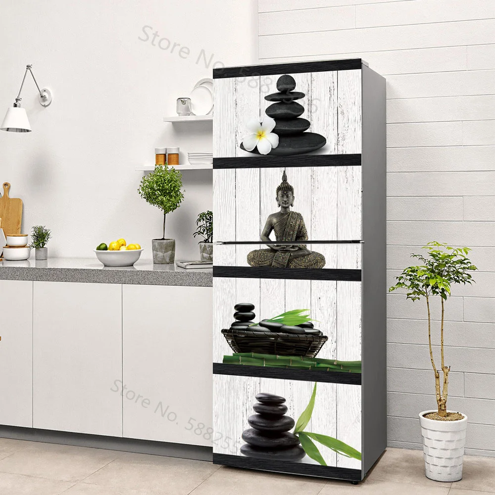 Buddha Art Vinyl Fridge Sticke – Full Cover Adhesive recenzja i cena